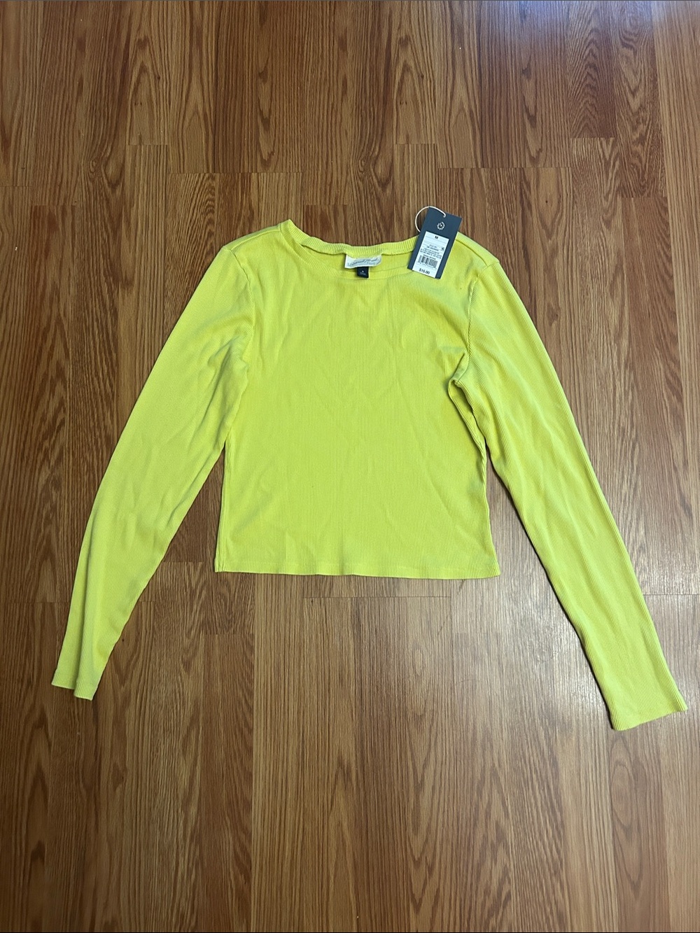 Universal Thread Yellow Long-Sleeve Crewneck Top